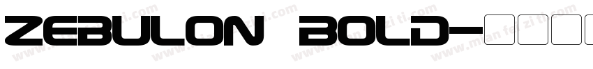 Zebulon Bold字体转换
